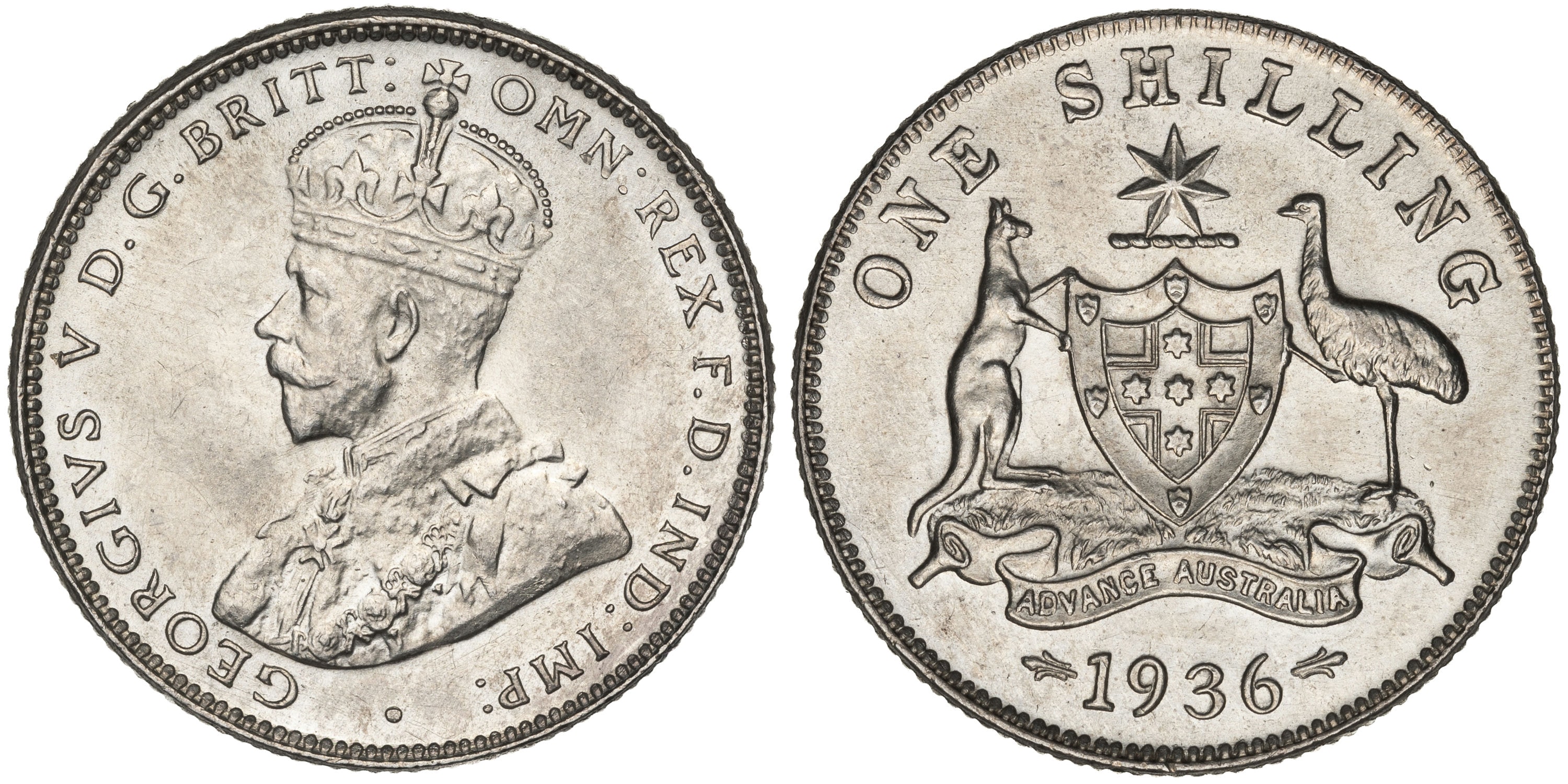 George V, Shilling, 1936, CHU/GEM