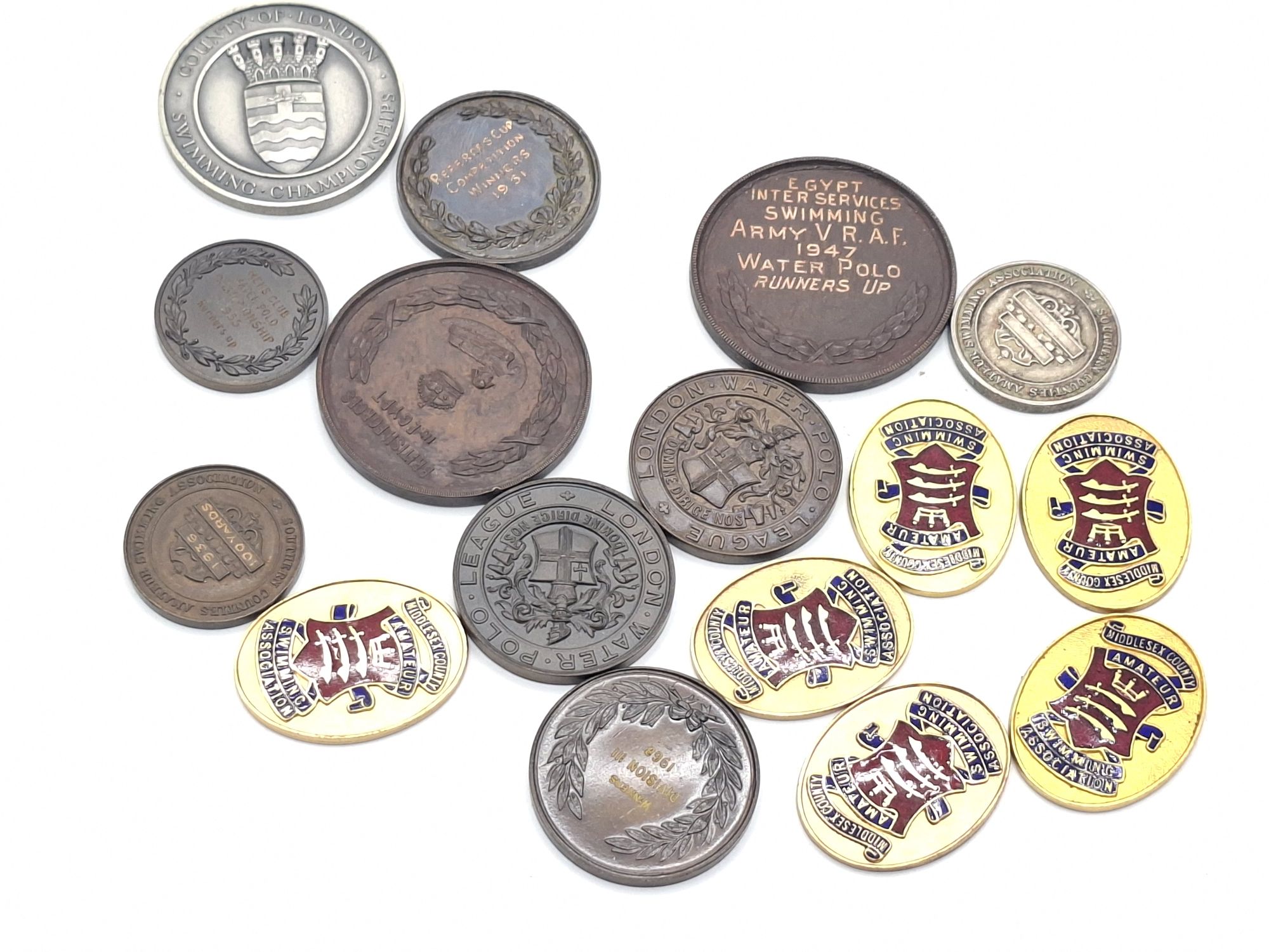 1415 · COLLECTION OF SPORTING AND MILITARY MEDALLIONS