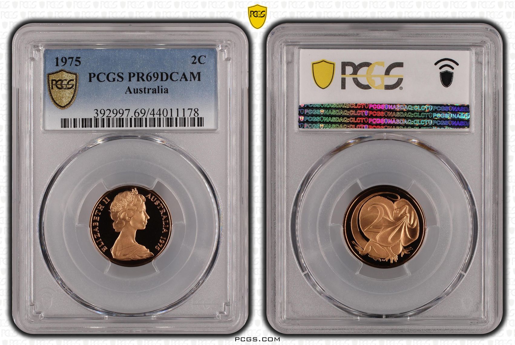 1975 Australia Two Cent, 2c PCGS - PR69DCAM -178