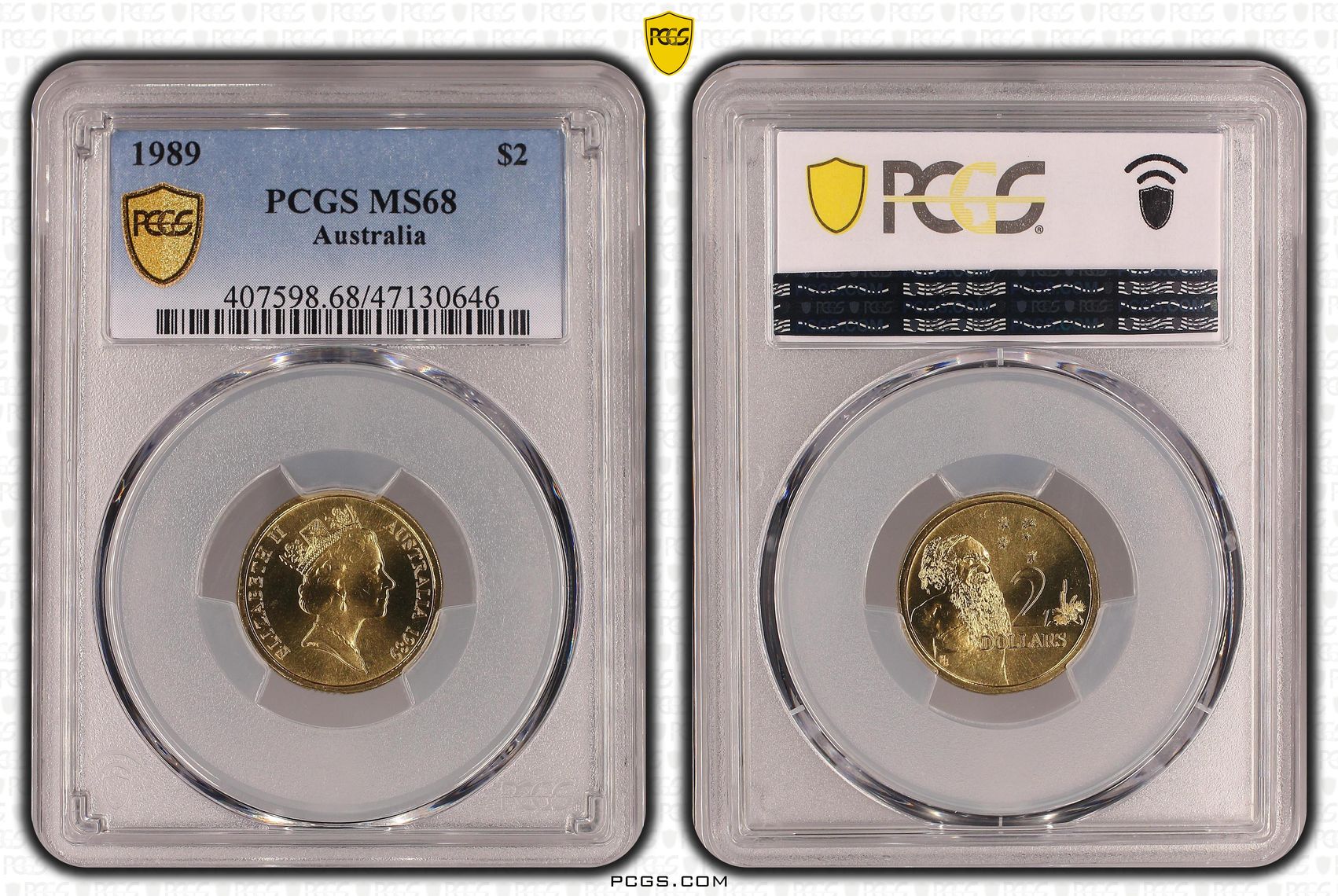 434 · Elizabeth II, Two Dollar, 1989, PCGS MS68