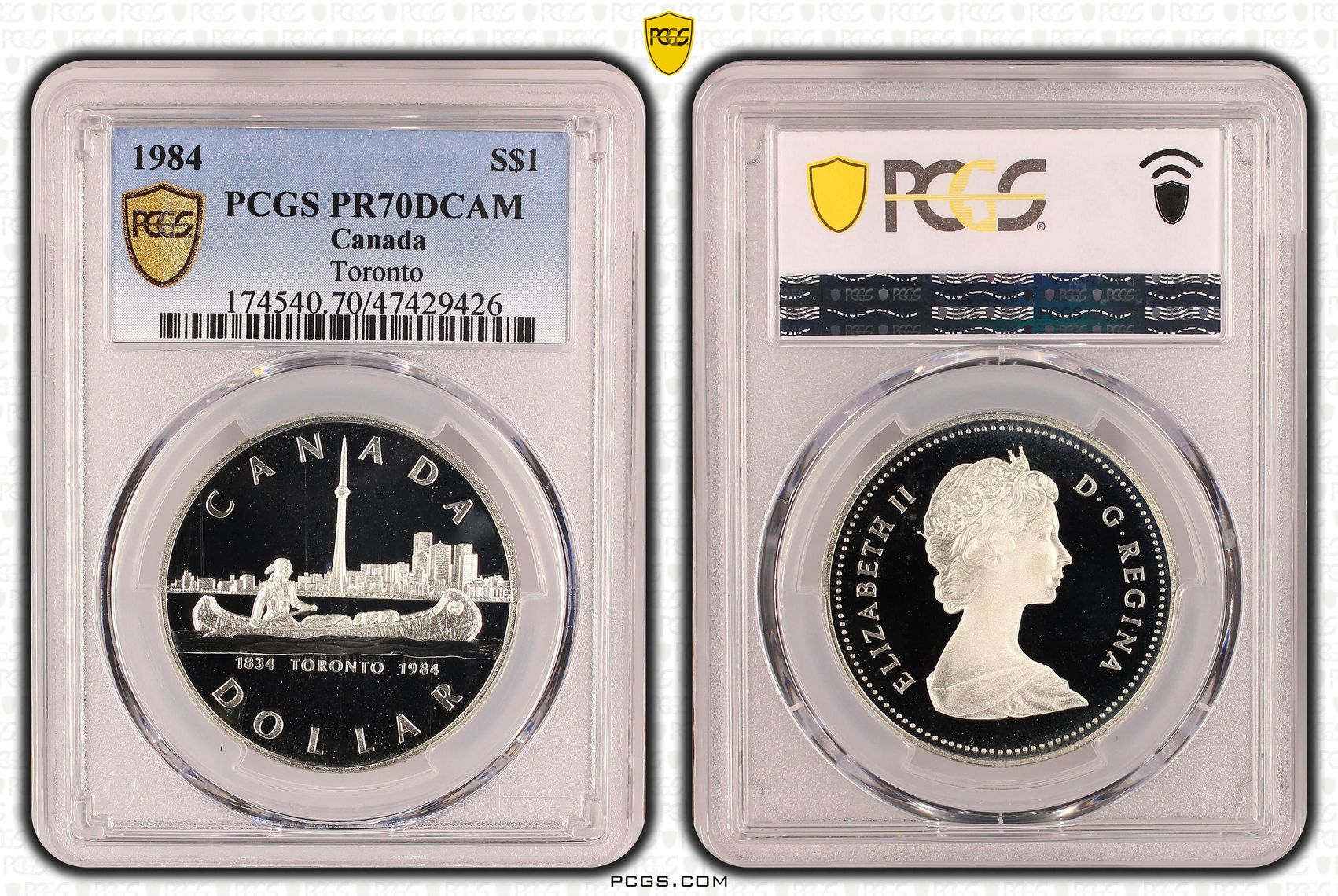 Canada, Toronto, One Dollar, 1984, PCGS PR70DCAM
