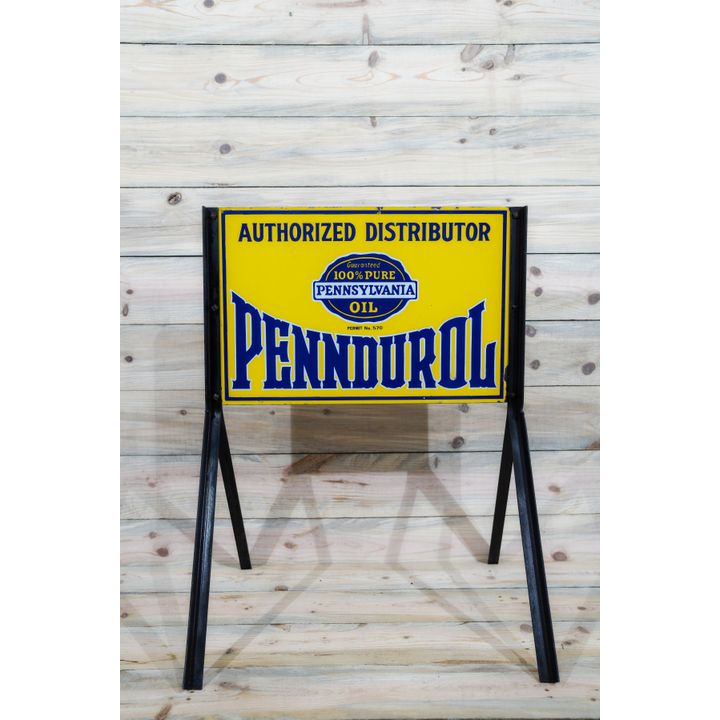 Penndurol Authorized Distributor Double Sided Porcelain Sign TAC 9
