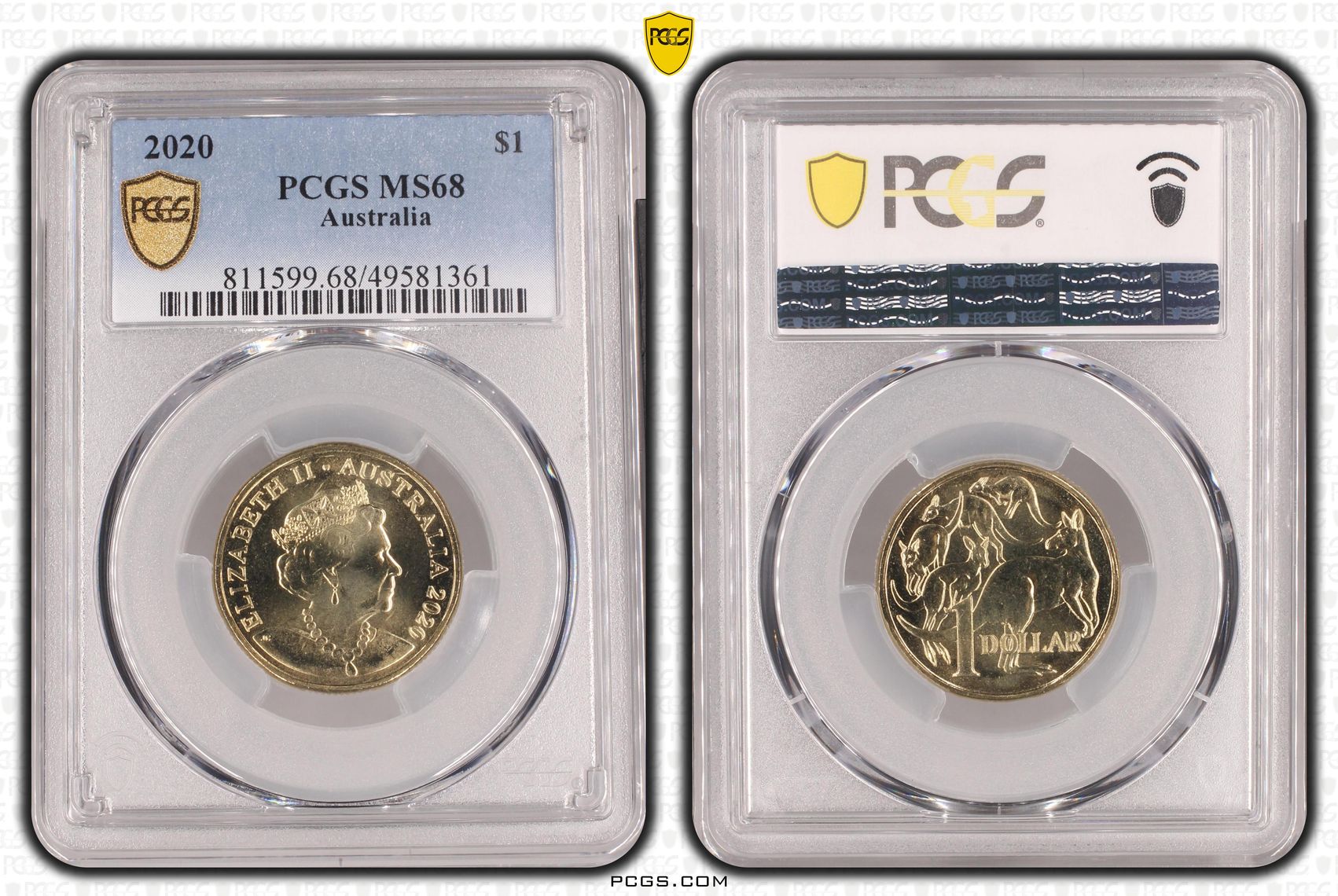 Elizabeth II, POP 5/0, One Dollar, 2020, PCGS MS68