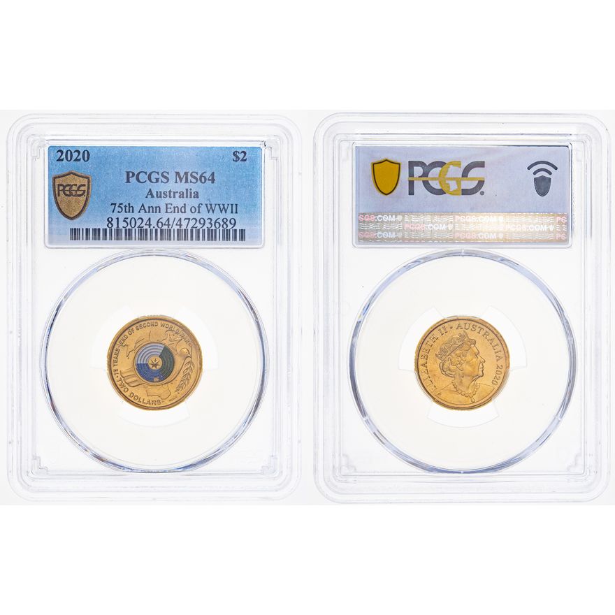 75th Ann End of WWII, Two Dollar, 2020, PCGS MS 64