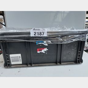 TOTE OF ASSORTED GOODS''THESE ITEMS MAY INCLUDE OPEN BOX- DEFECTIVE OR INCOMPLETE ITEMS'' BUYERS BEWARE!(PLASTIC CRATE NOT FOR SALE)