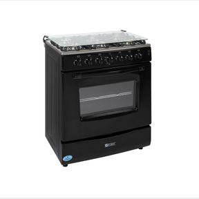 Zero 6 Burner Full Gas Stove With Battery Ignition Black |