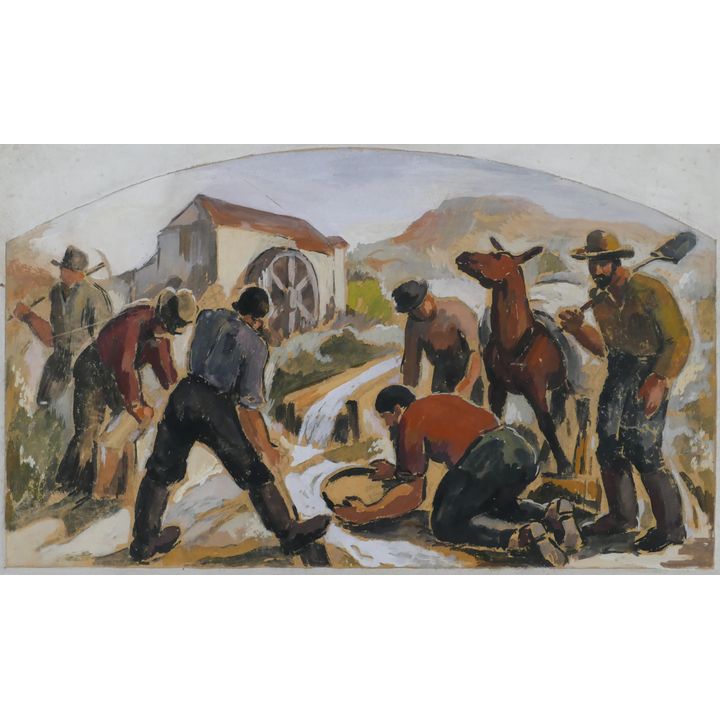 Jacob Elshin & Peter Camfferman ''Gold Rush'' Mural