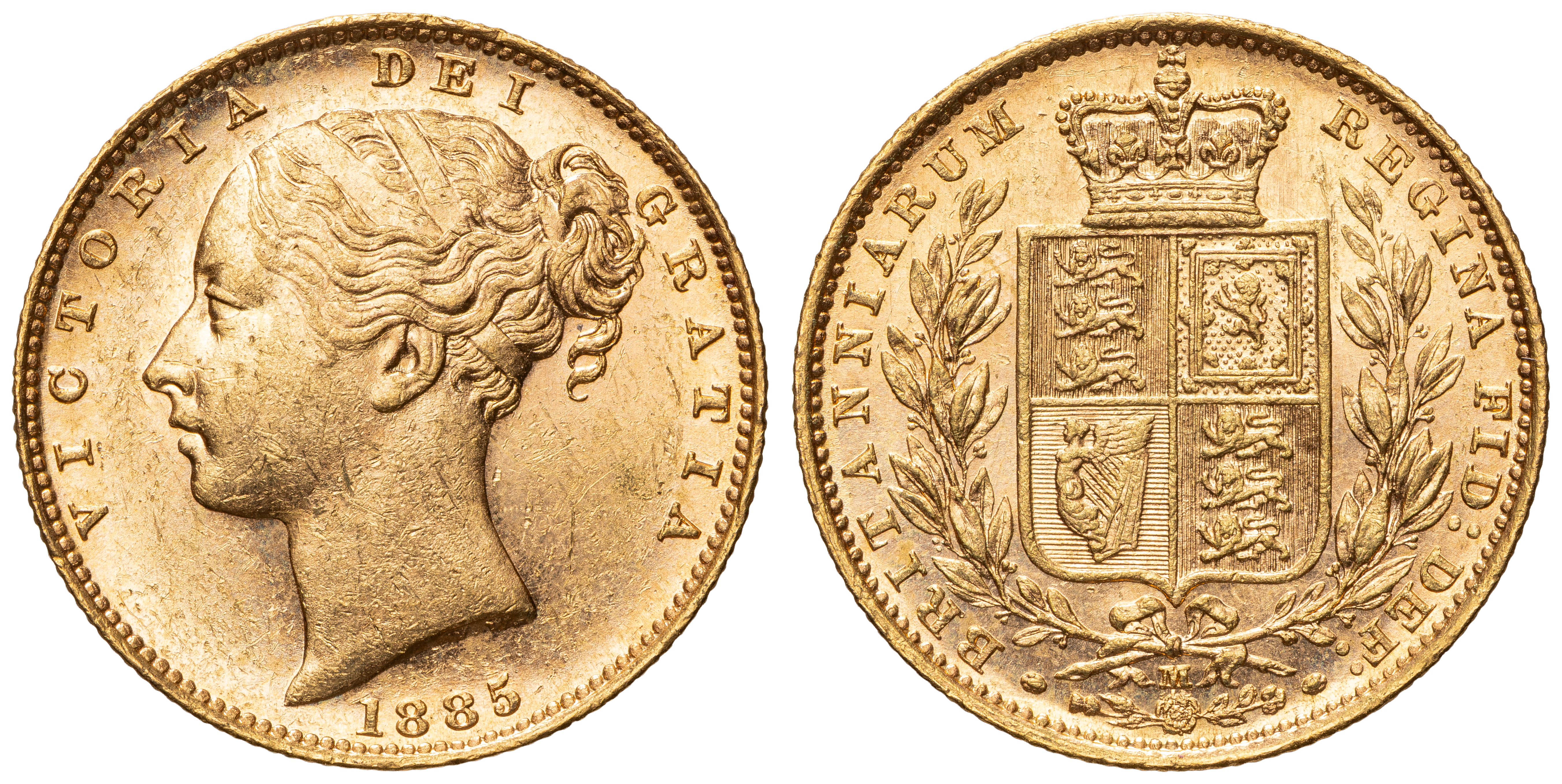 Victoria, Sovereign, 1885-M, EF