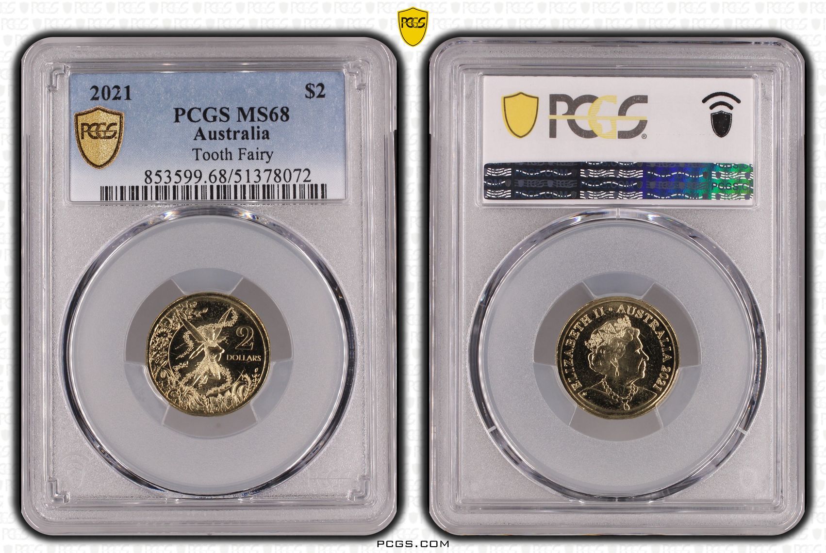 Tooth Fairy, Two Dollar, 2021, PCGS MS68