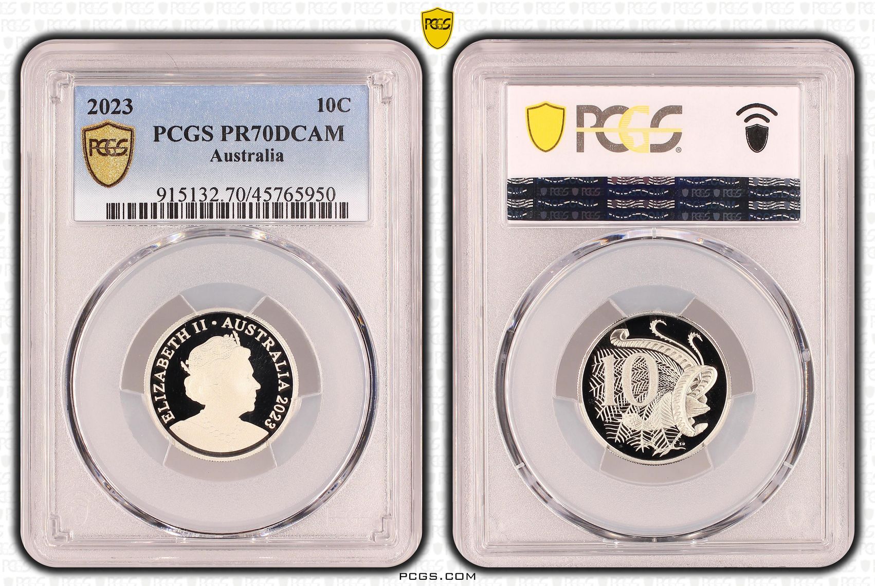 Ten Cent, 2023, Pcgs Pr70dcam