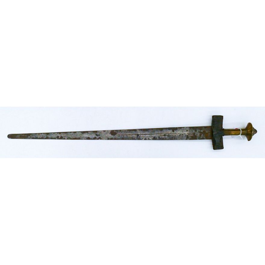 Antique Sudanese Tuareg Sword Brass Handled 37''