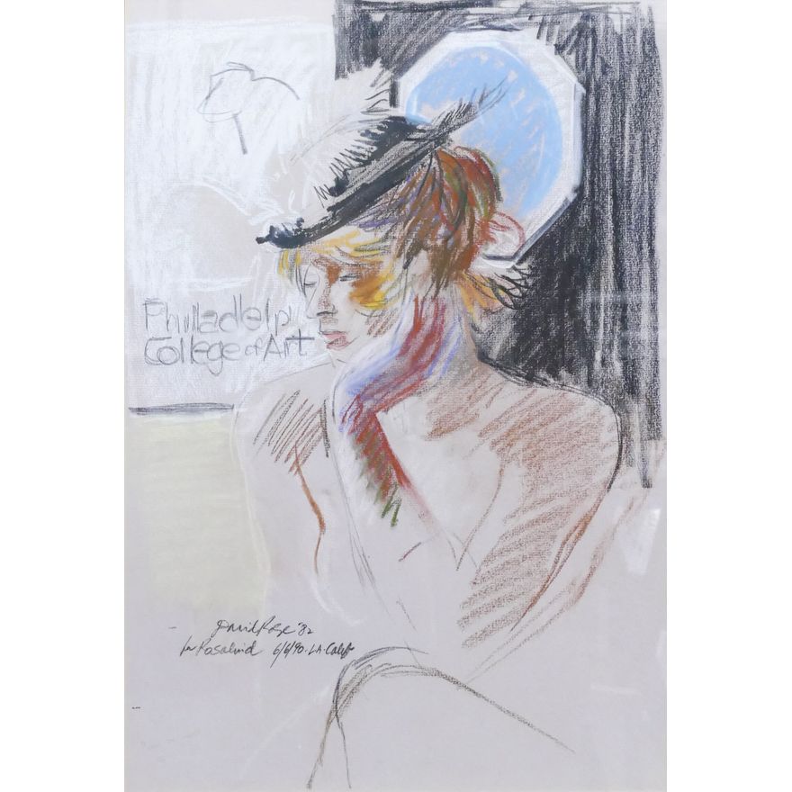 David Rose ''Philadelphia College of Art Portrait'' Pastel