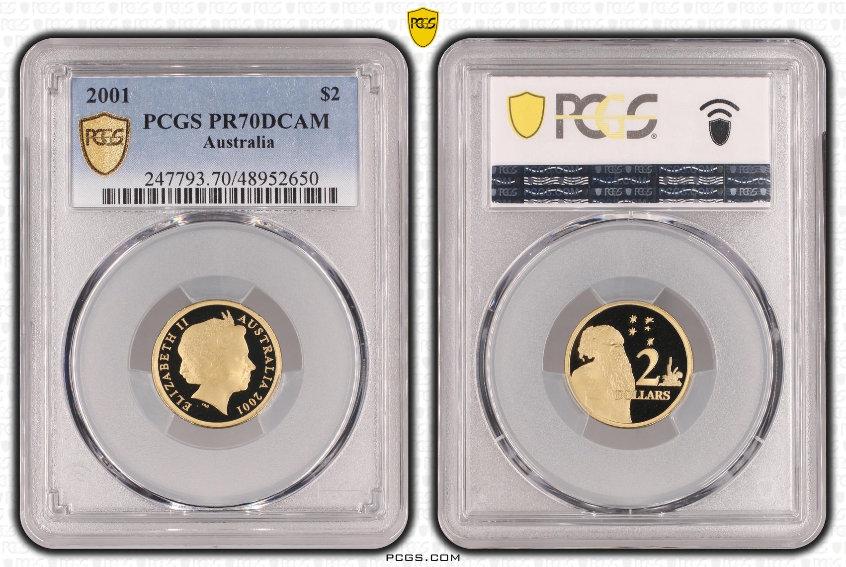 Two Dollar, 2001, PCGS PR70DCAM