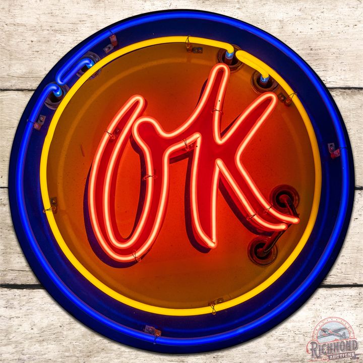 Chevrolet OK 24" SS Porcelain Neon Sign