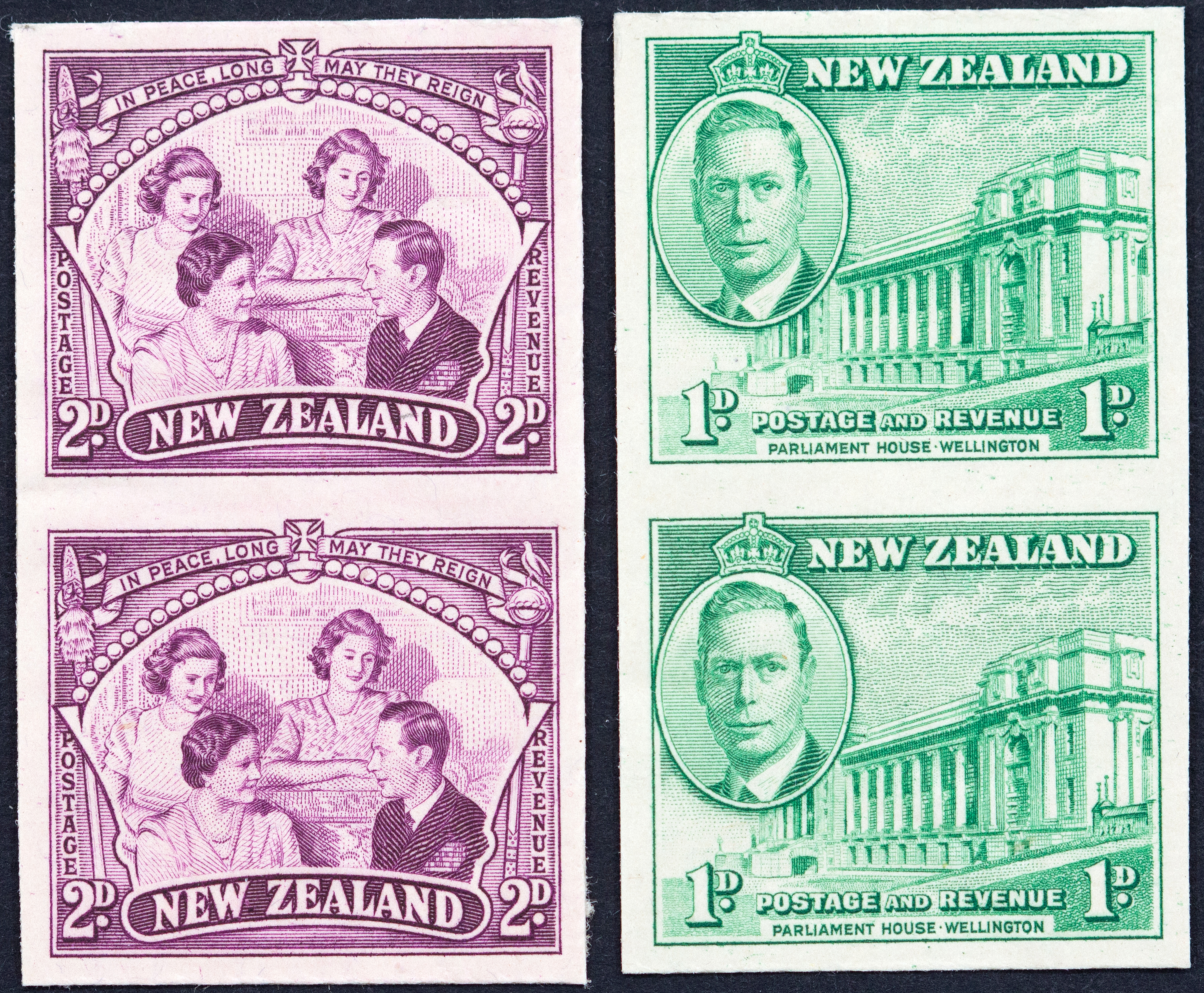 New Zealand, Proof Pairs, 1946, Fine