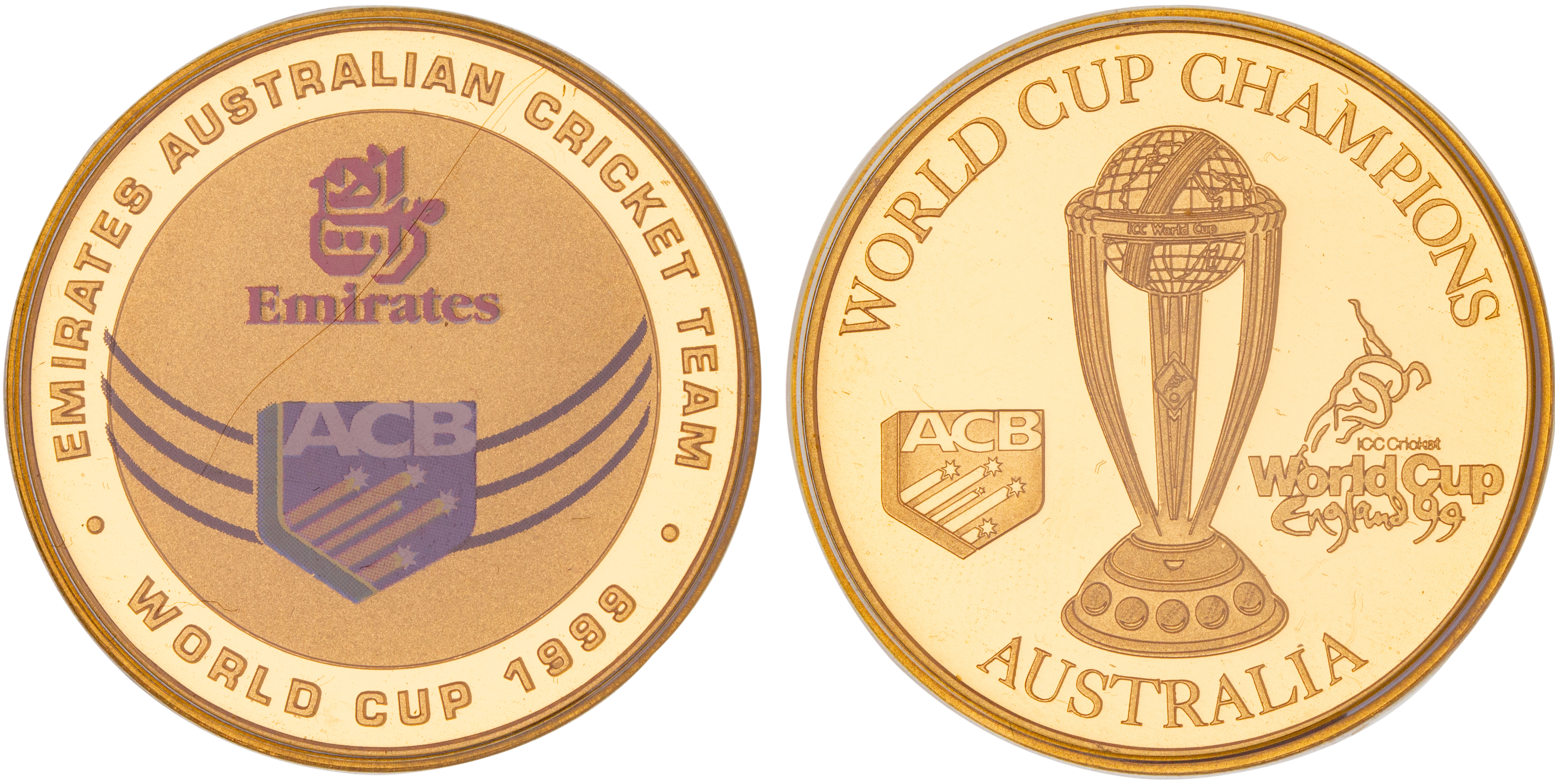 1999 Cricket World Cup, 1oz Gold Coin by Perth Mint FDC