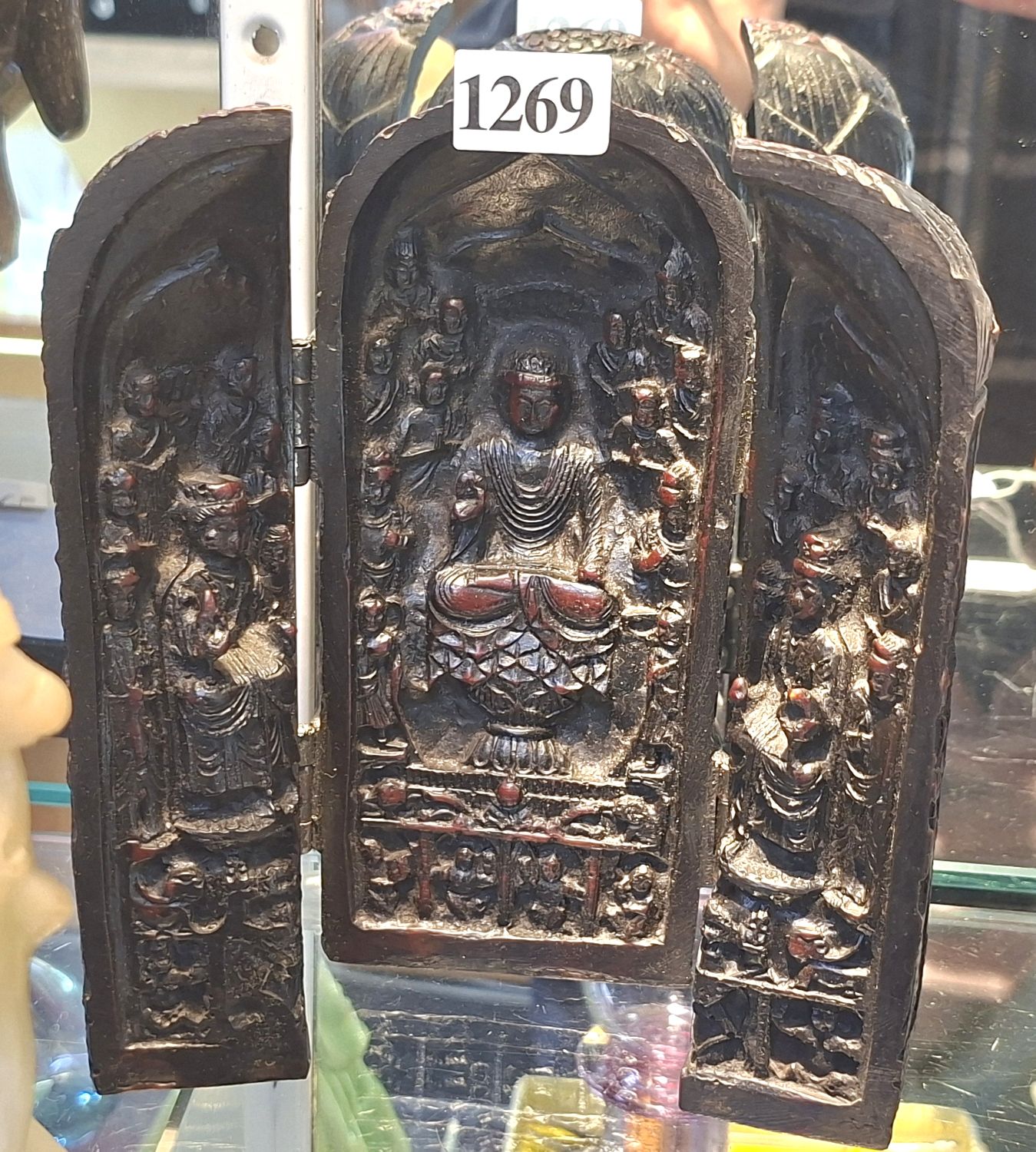 1269 · VINTAGE TRIPTYCH ALTAR PIECE
