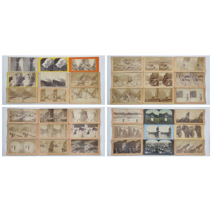 Stereograph Cards - Switzerland (x36)