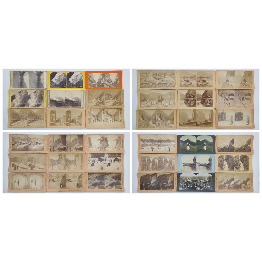 Stereograph Cards - Switzerland (x36)