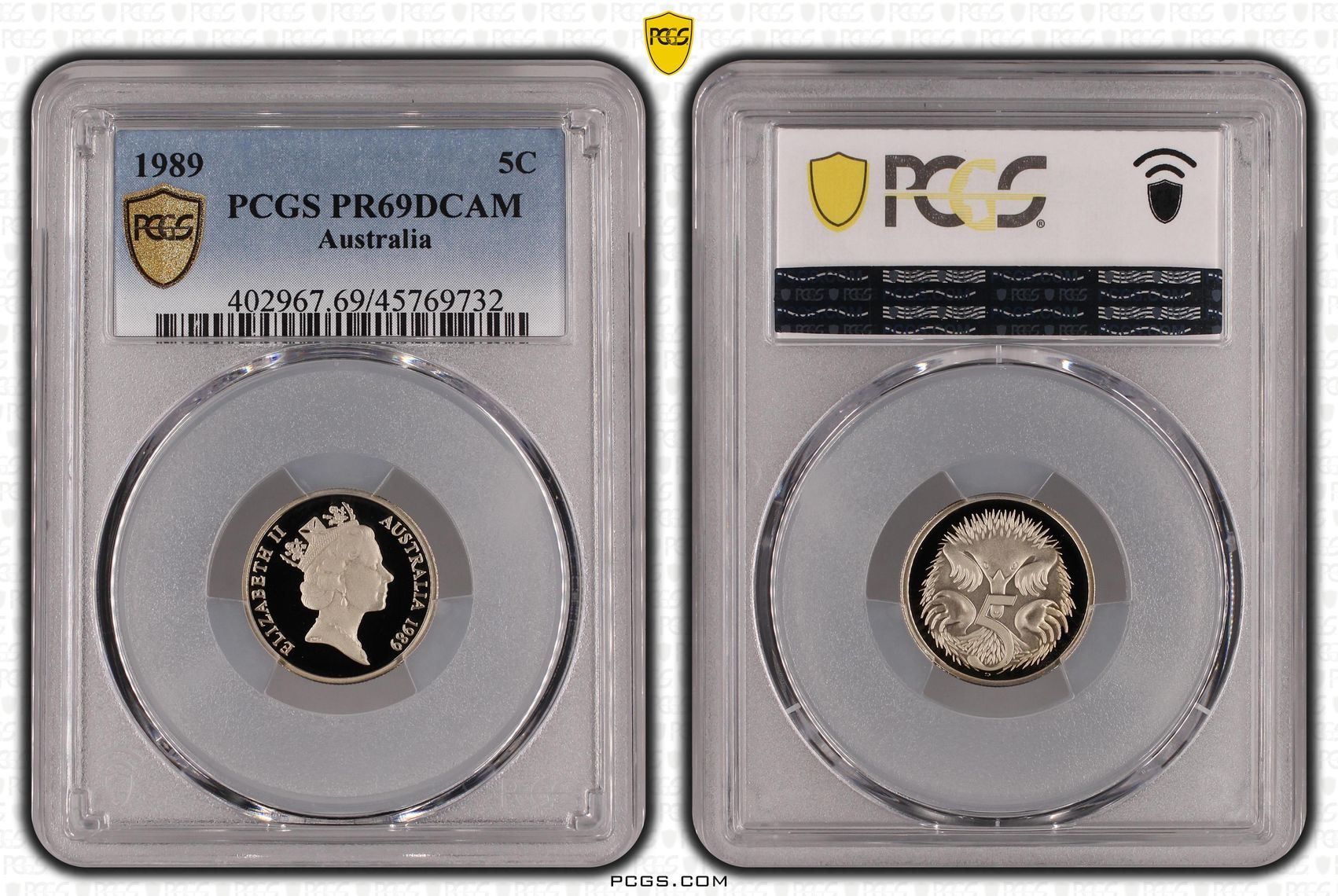 Five Cent, 1989, PCGS PR69DCAM