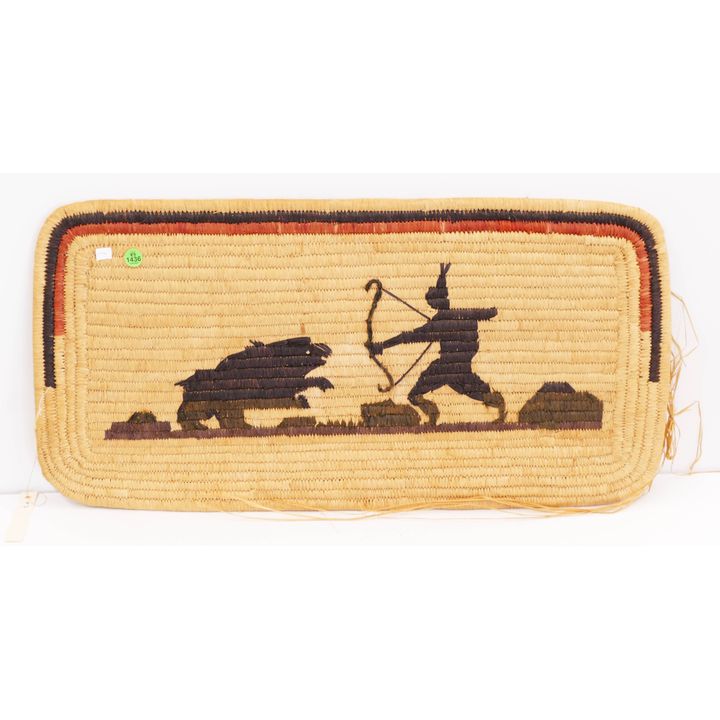 Indian Basketry Bear Hunt Tray- 13x27''