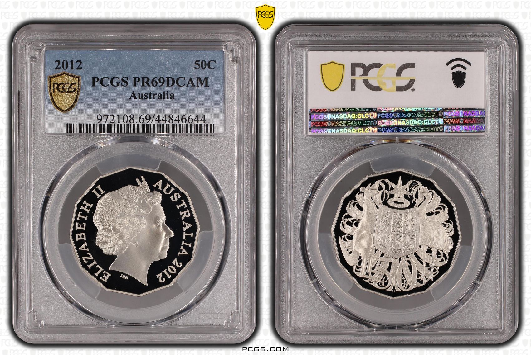 Fifty Cent, 2012, PCGS PR69DCAM