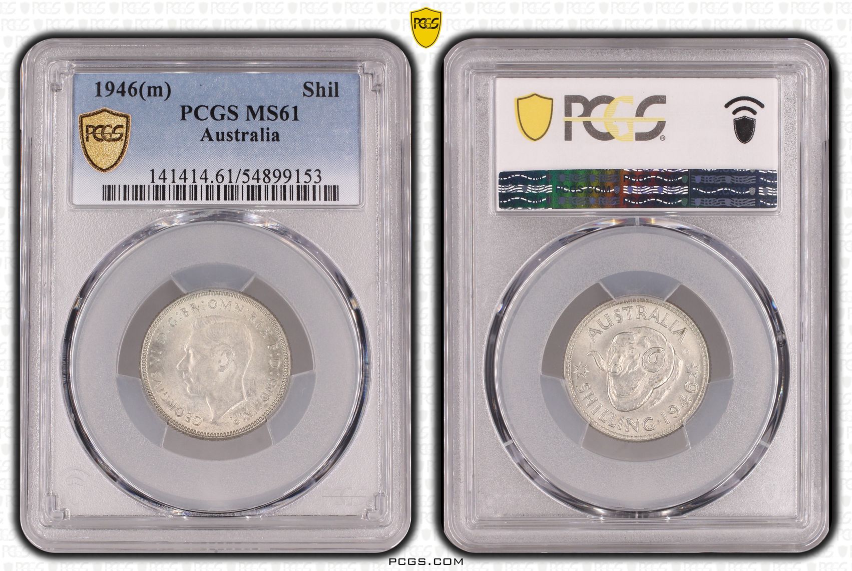 Shilling, 1946(m), PCGS MS61