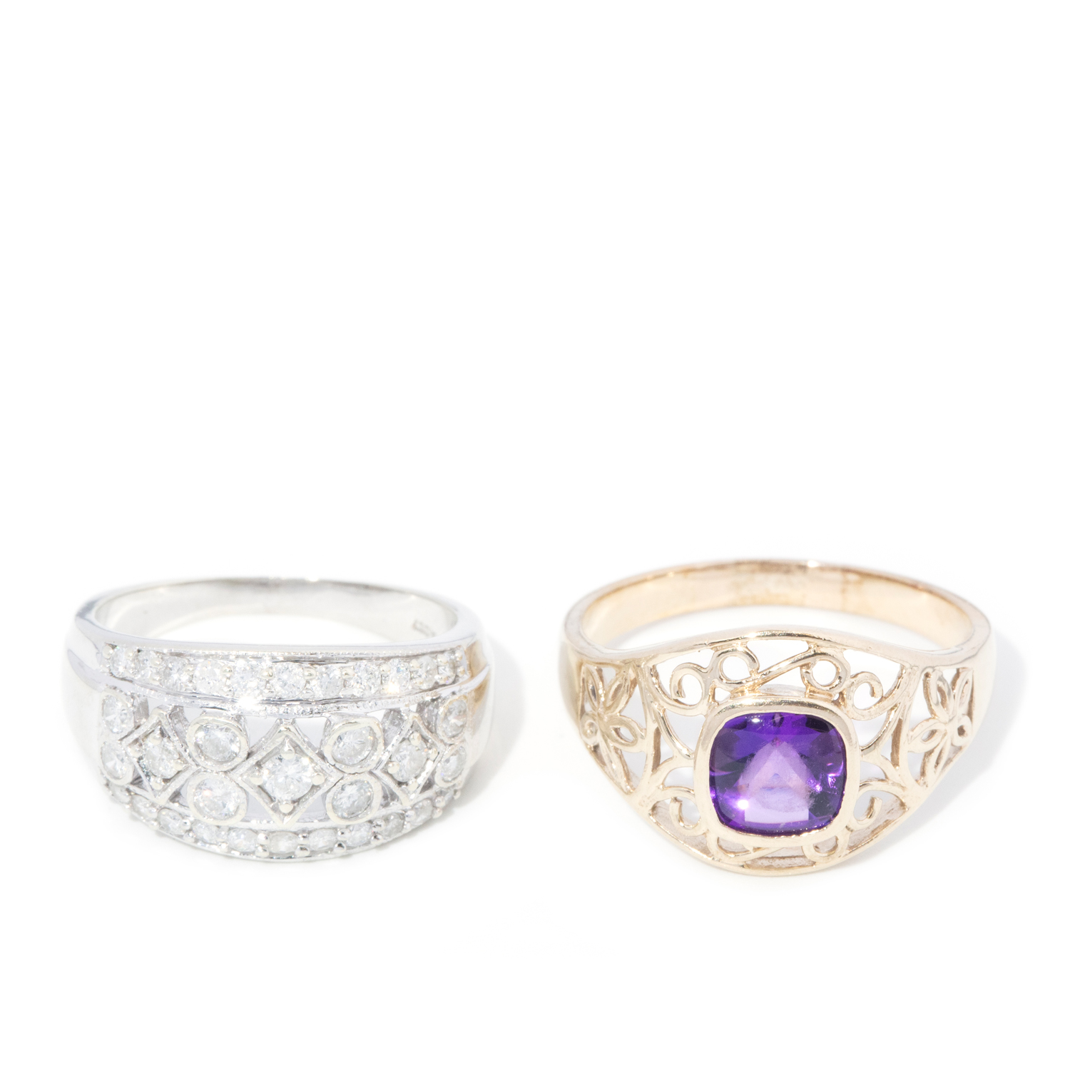 9 carat gold rings
