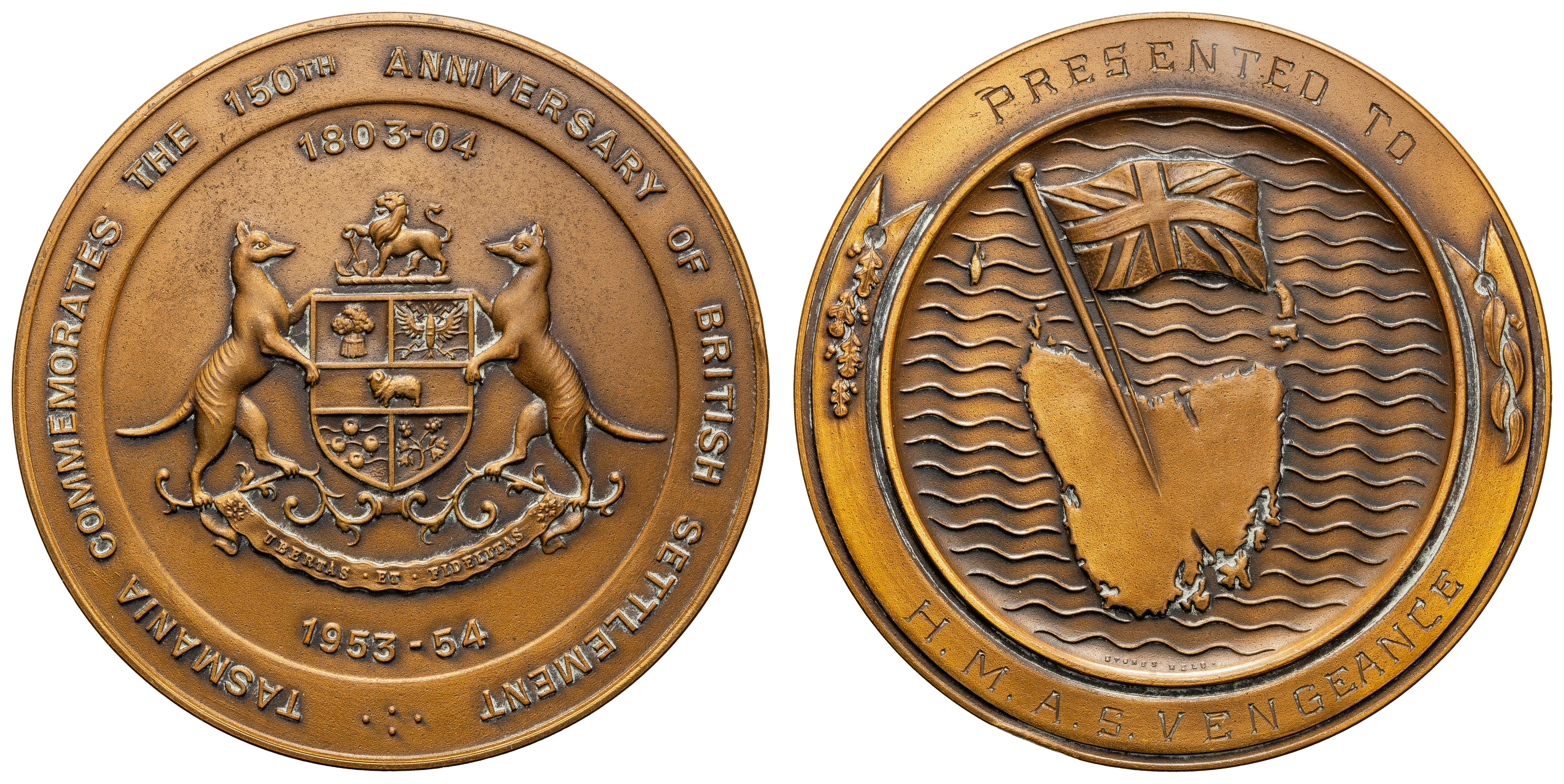 Tasmania Celebrates the 150TH Anniversary of British Settlement, 1953-54, aEF