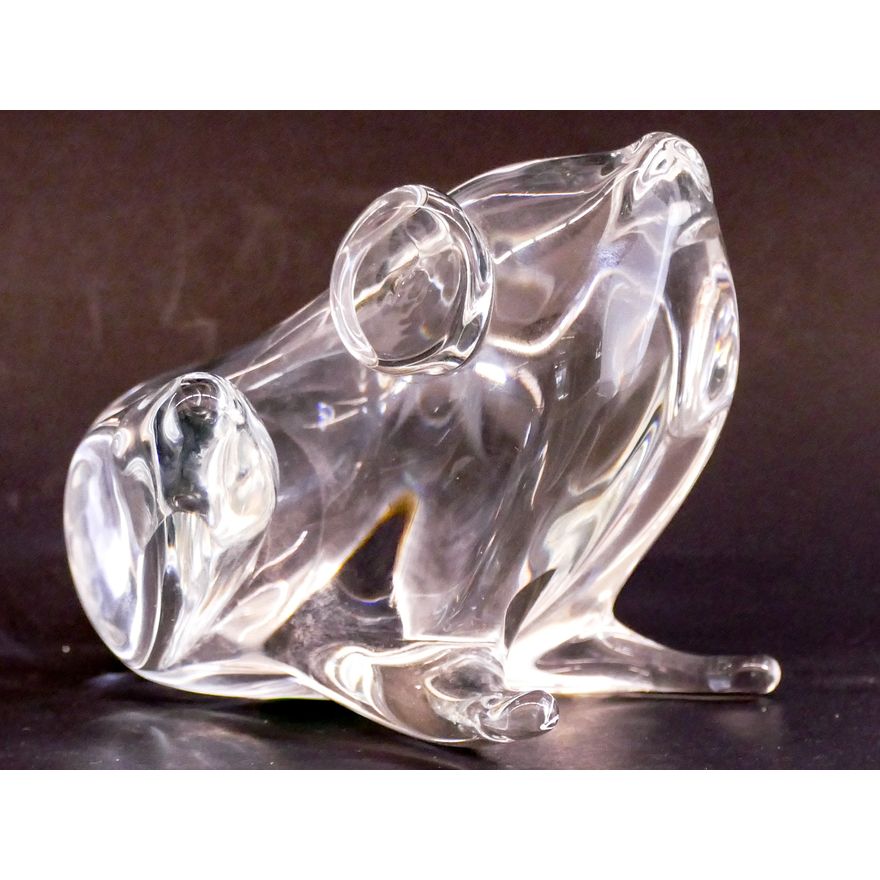 Italian Lucio Zanetti Murano Glass Frog Figure- 4''