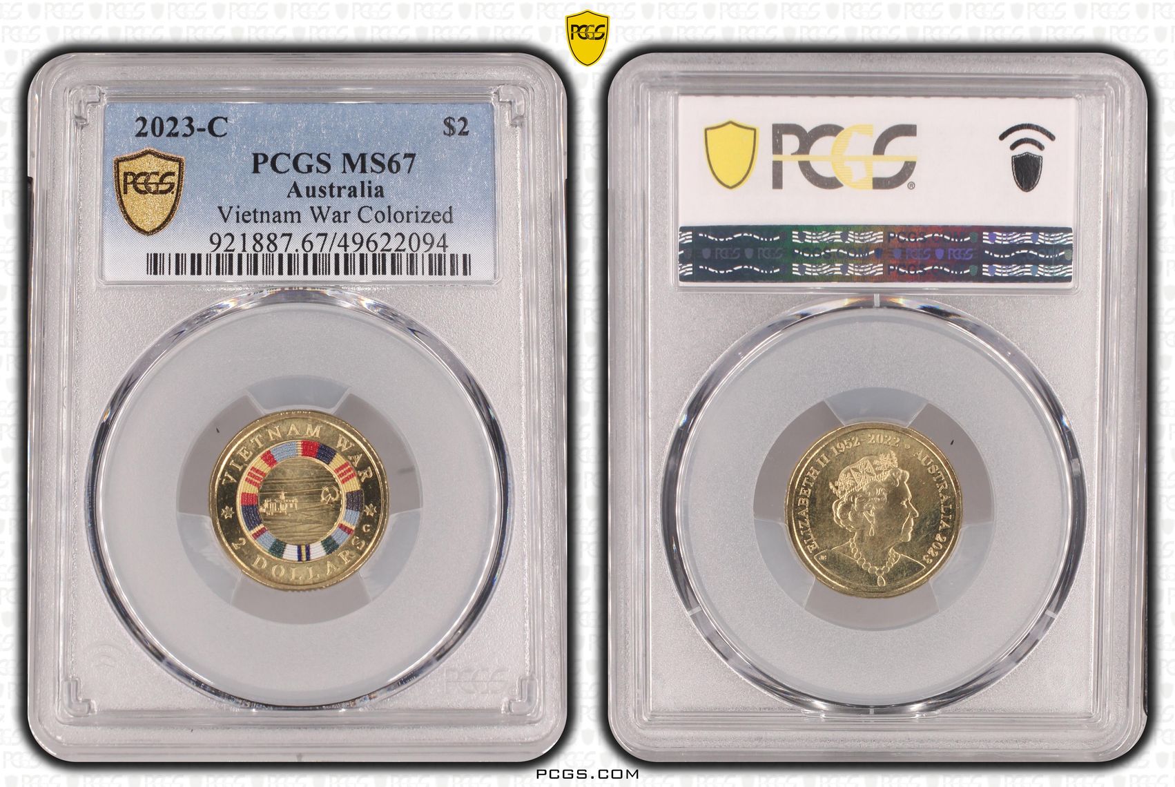 Vietnam War Colorized, Two Dollar, 2023-C, PCGS MS67