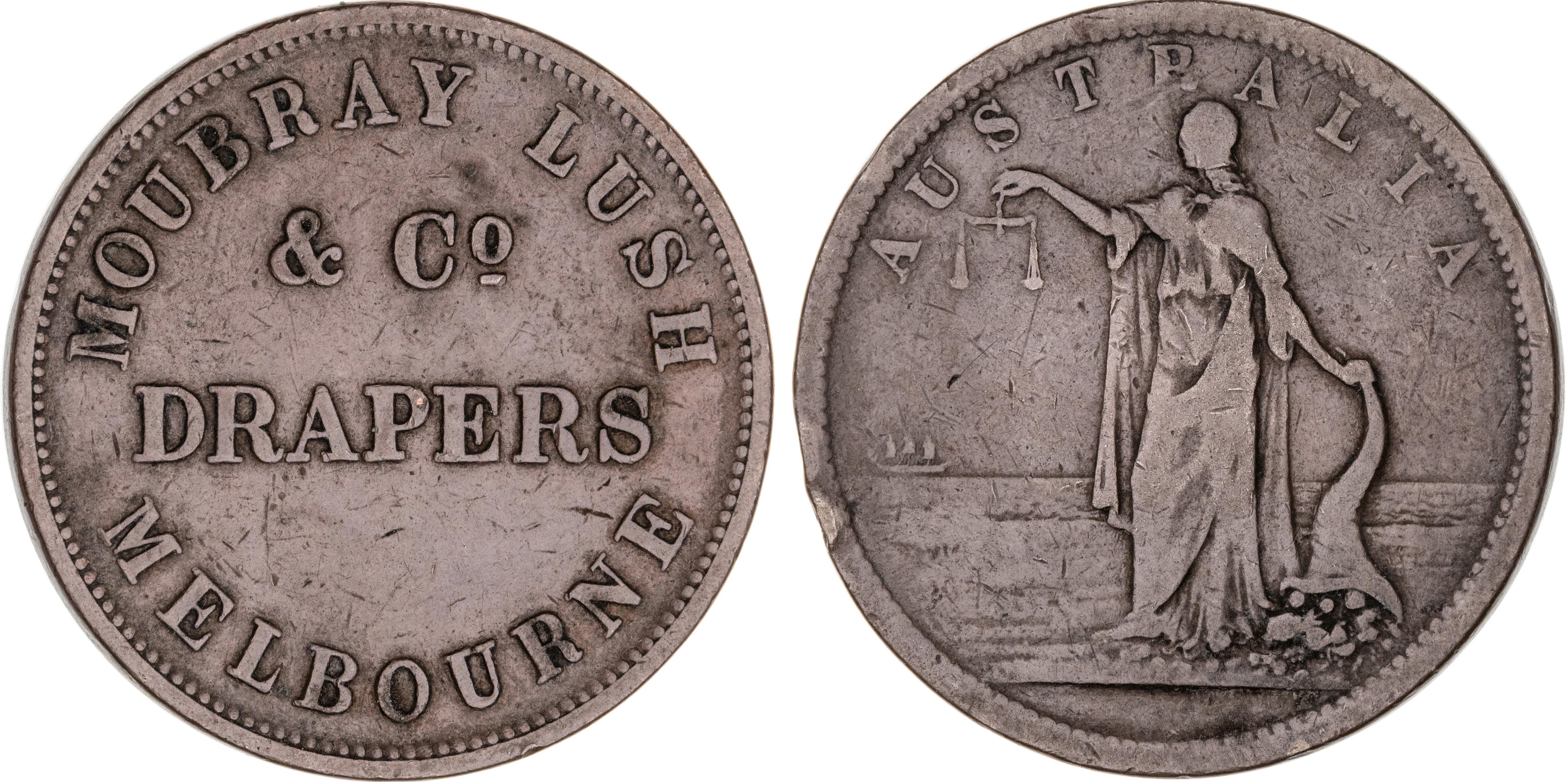 Melbourne, Victoria, Moubray, Lush & Co, Penny, ND, VG