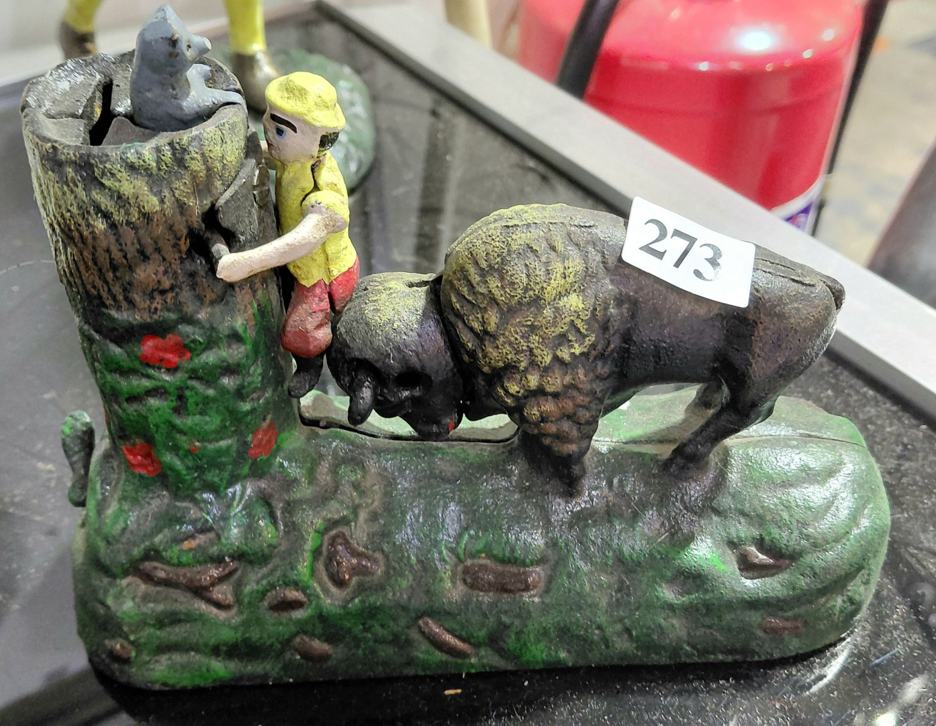 273 · CAST IRON MONEY BOX