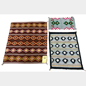 Three Smaller Contemporary Navajo Textiles