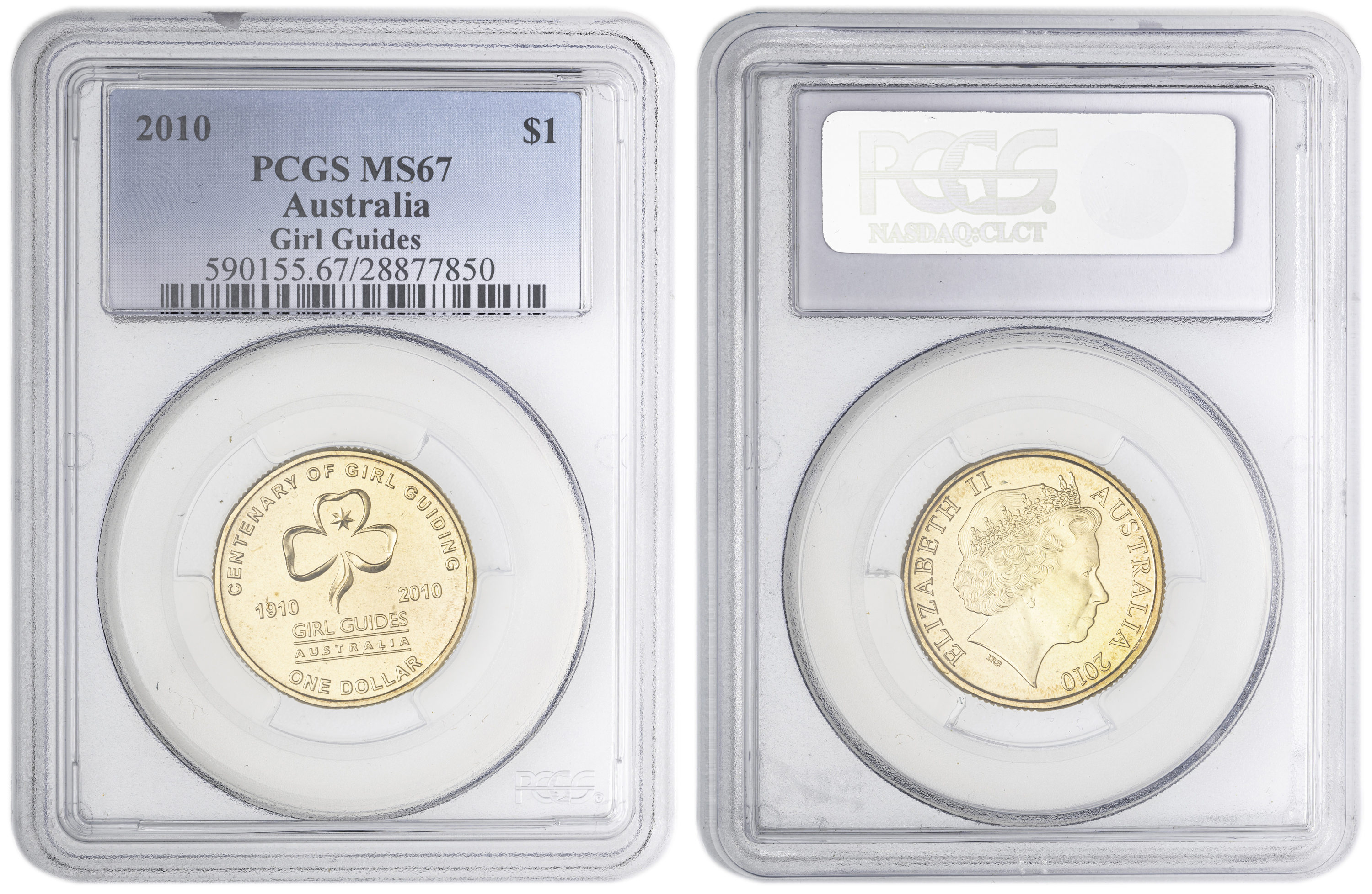 Girl Guides , One Dollar, 2010, PCGS MS67