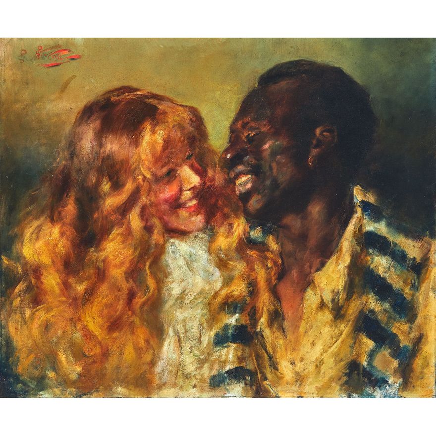 Girolamo Nerli 'Eva and Uncle Tom'