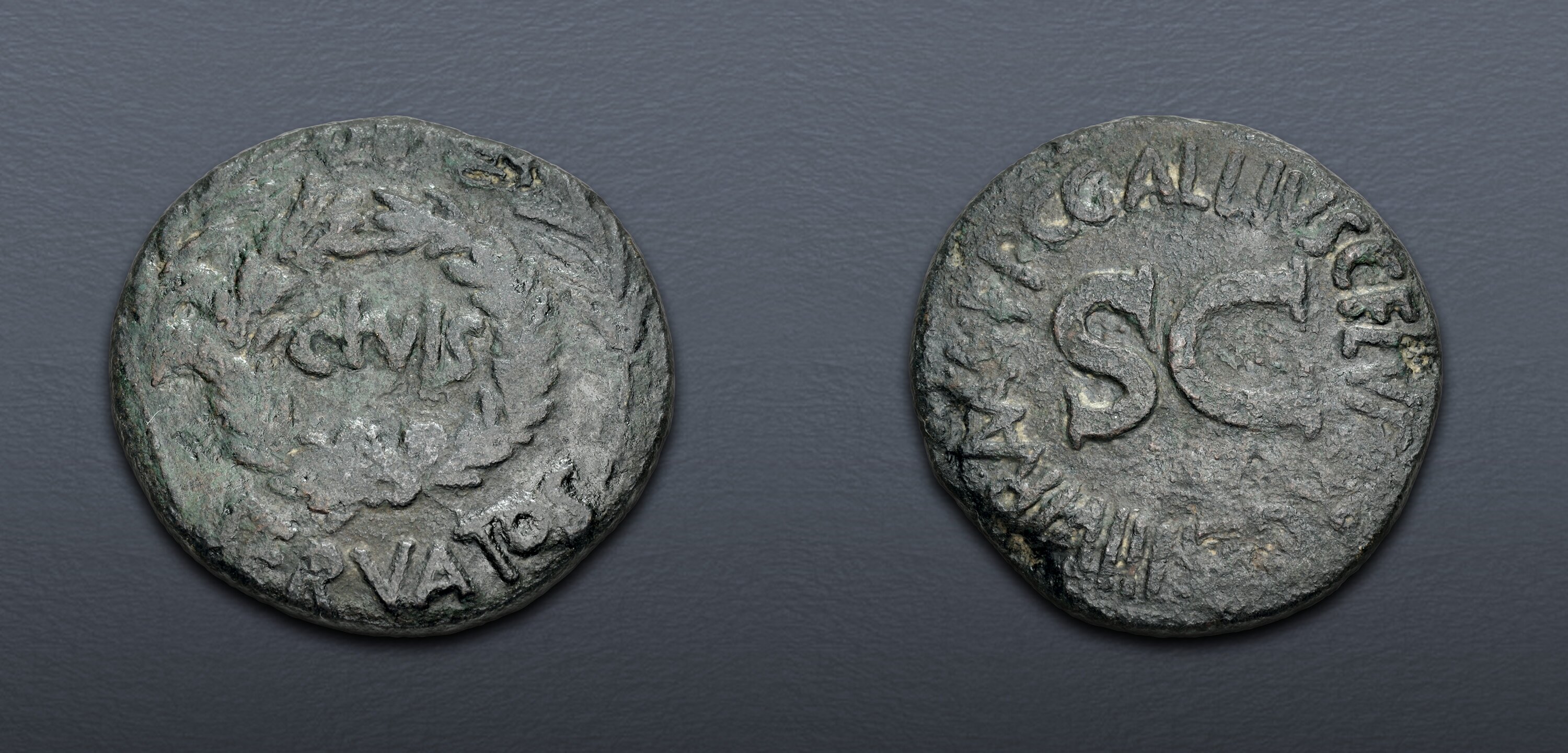 Augustus. 27 BC-AD 14. Æ Sestertius (34mm, 21.75 g, 4h). Rome mint; C ...