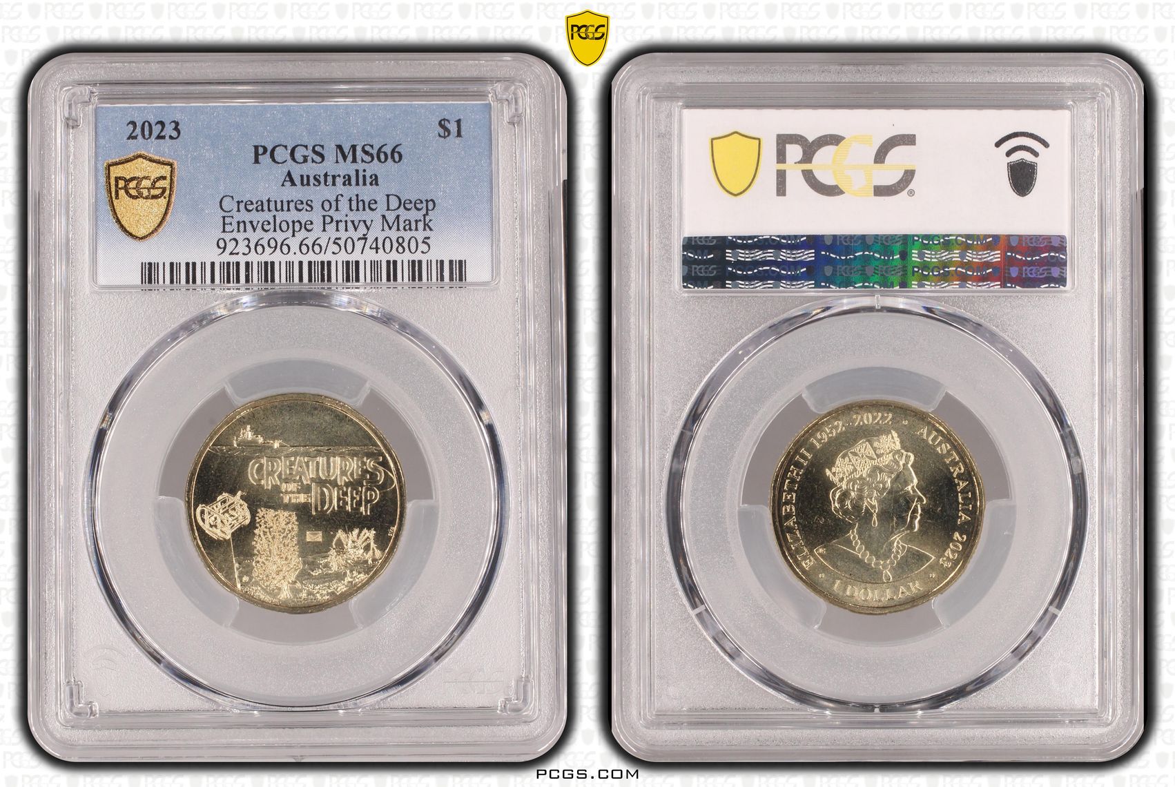 Creatures of the Deep , One Dollar, 2023, PCGS MS66