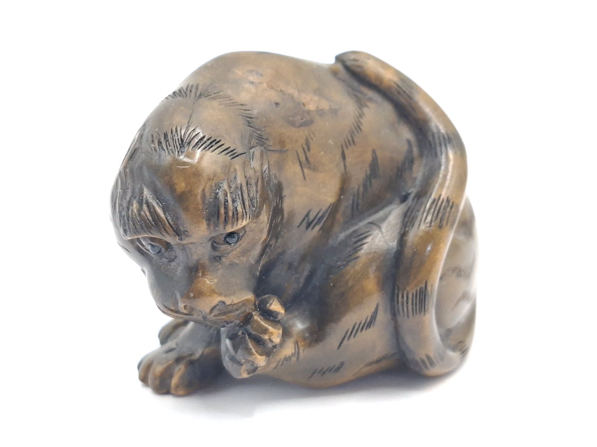 Japanese Carved Boxwood Netsuke