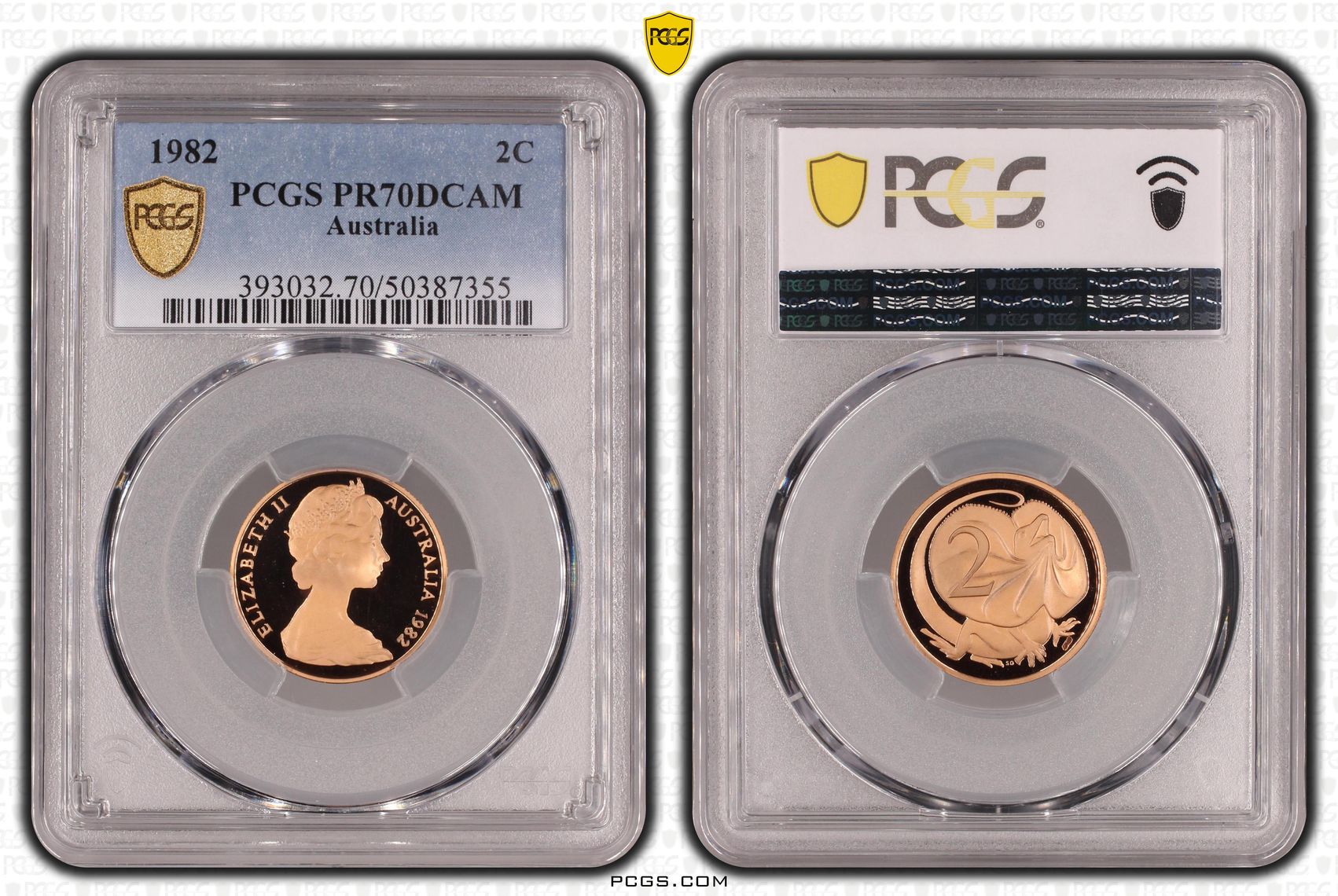 Two Cent, 1982, Pcgs Pr70dcam