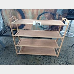 4-TIER BAMBOO SHOE RACK/ SHOE STORAGE ORGANIZER - 68 CM -