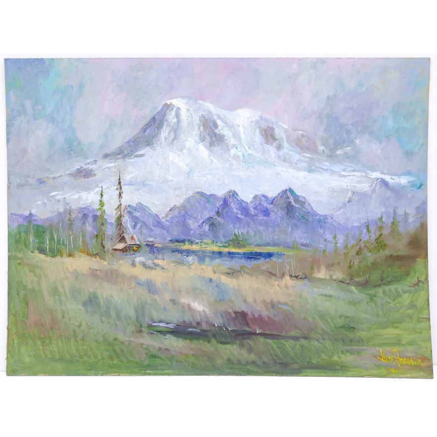 Gene Amondson ''Mt. Rainier'' 2007 Signed Oil