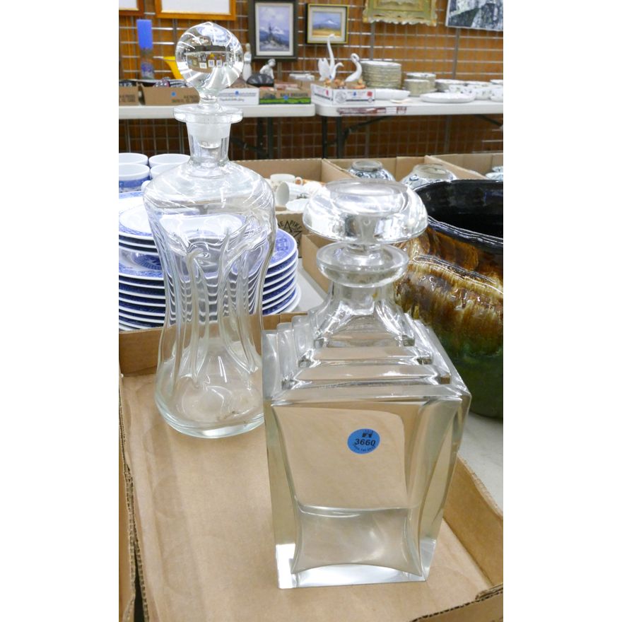 Box Crystal Pinch Decanter etc.