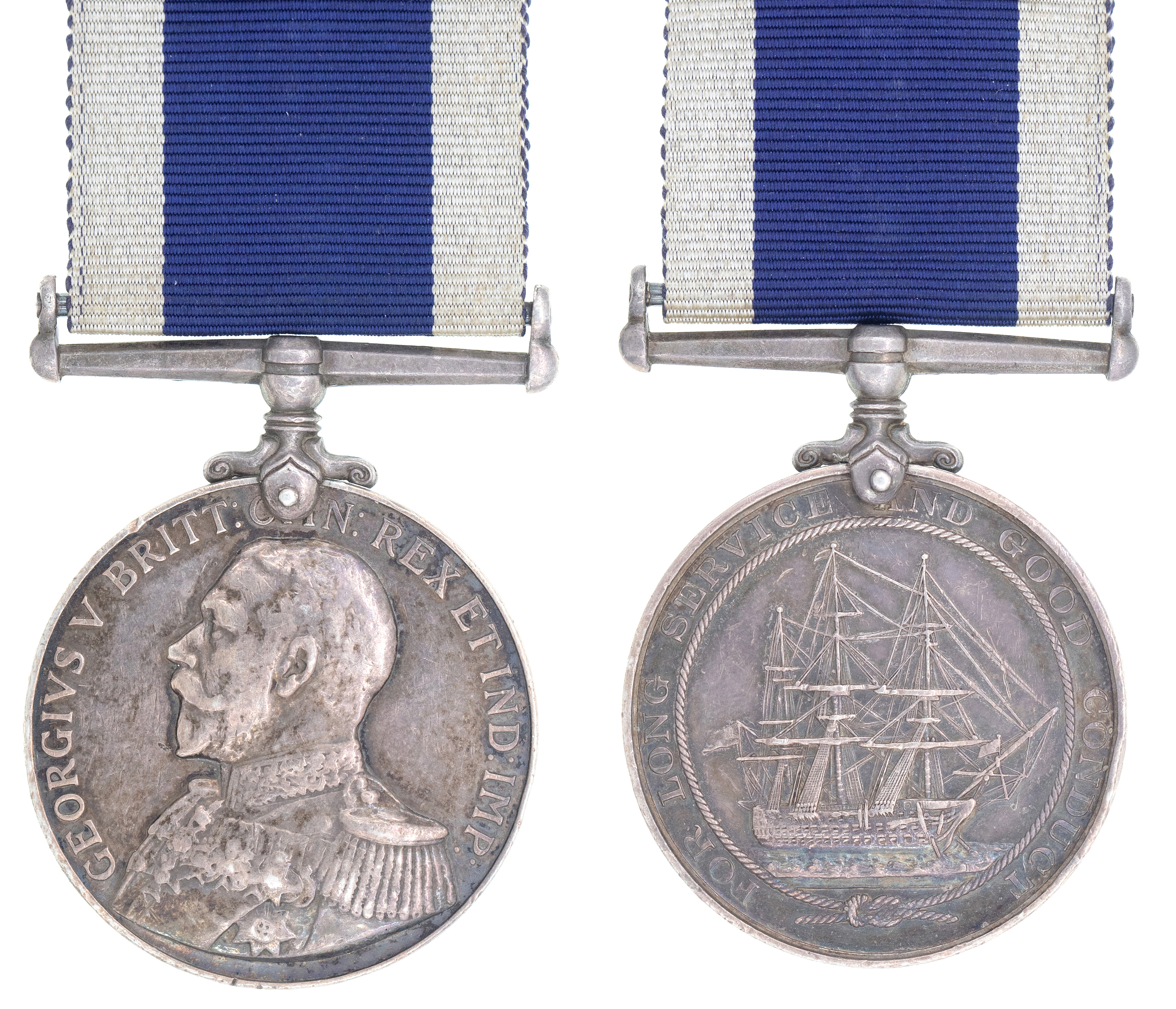 Great Britain, Naval Long Service Medal, 1914 - 1918, gVF