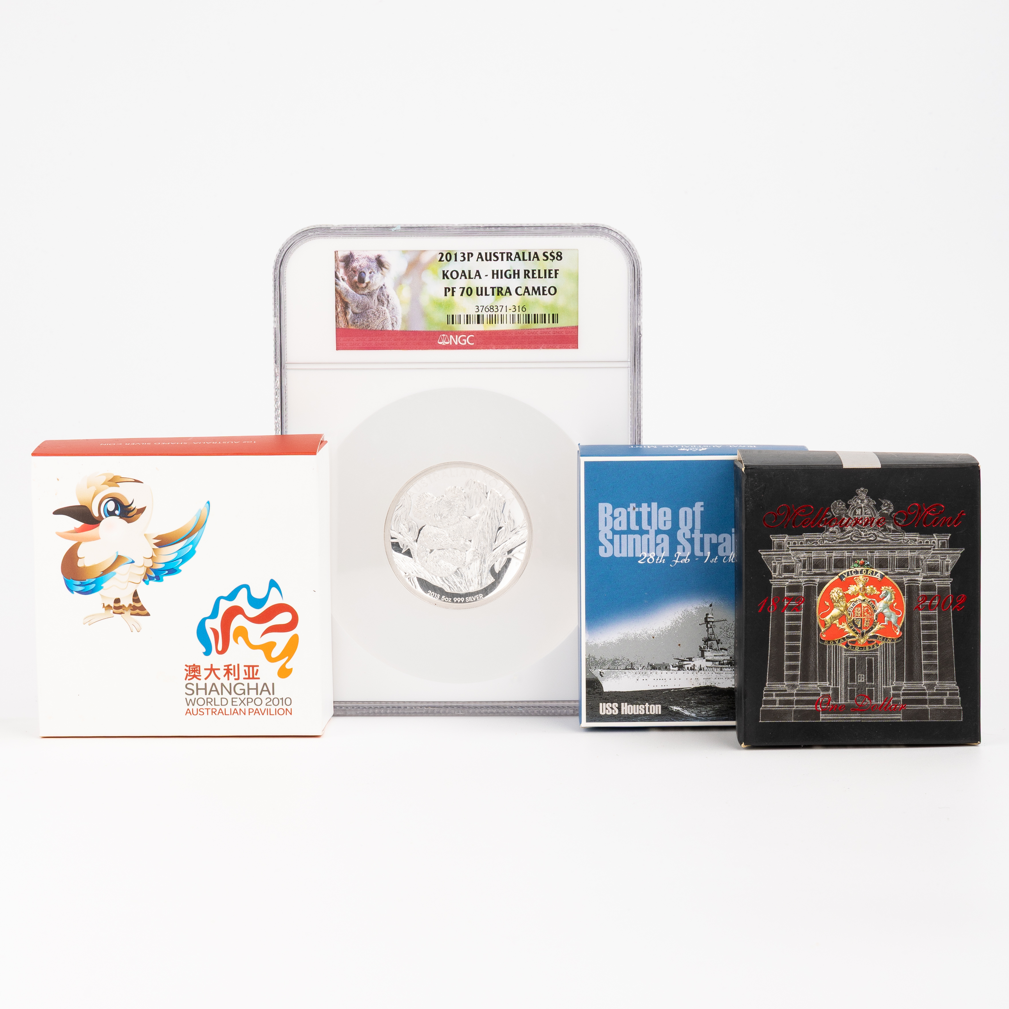Elizabeth II, RAM and Perth Mint, One Dollar - Eight Dollars, 2002 - 2013, FDC