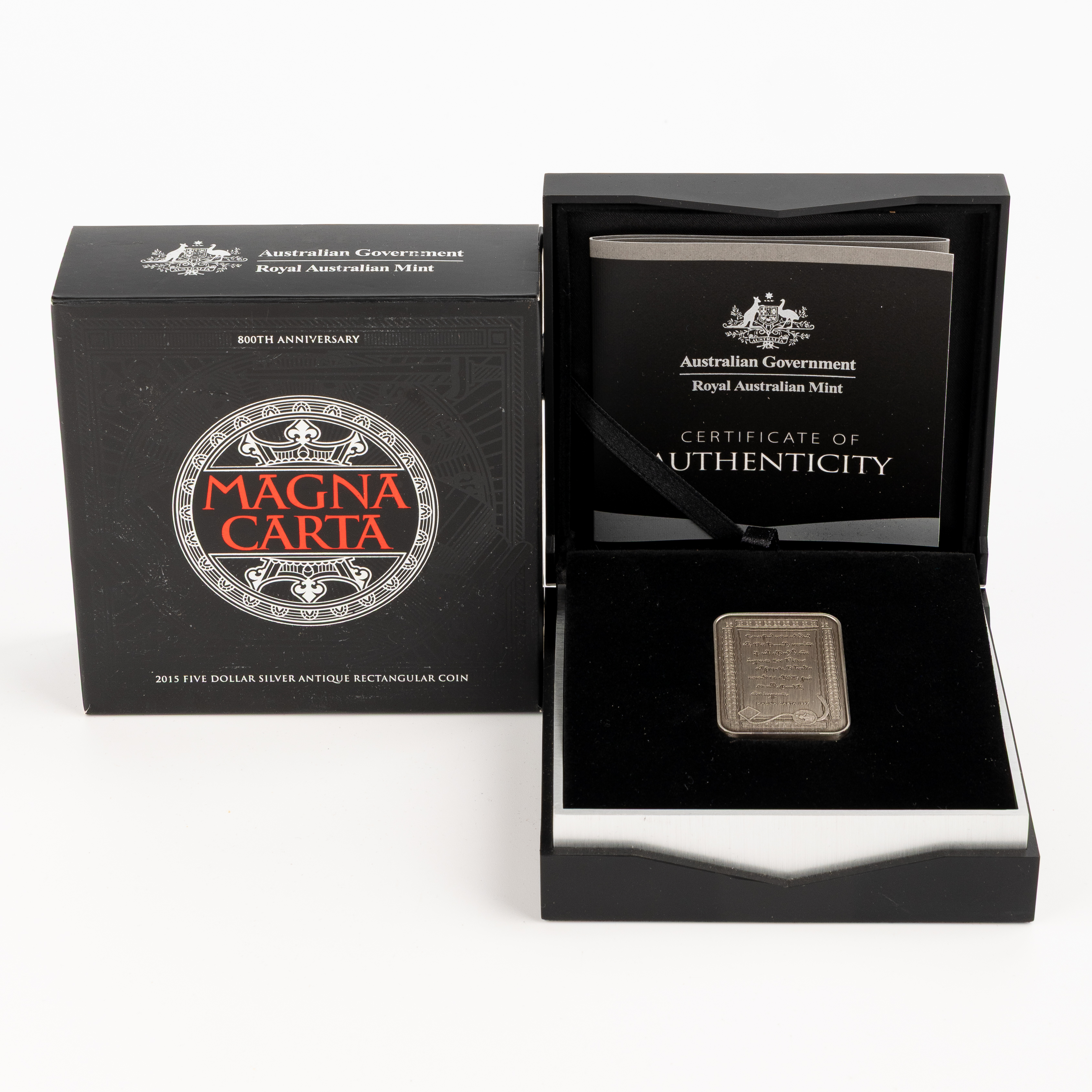 Elizabeth II, RAM - 800TH Anniversary of the Magna Carta, Five Dollars, 2015, UNC