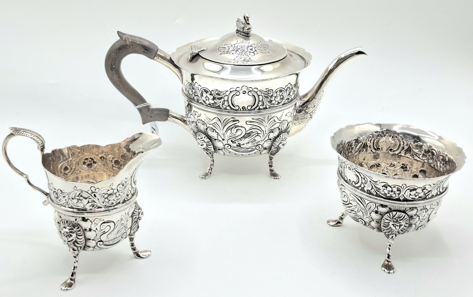 143 · RARE IRISH SILVER TEA SERVICE