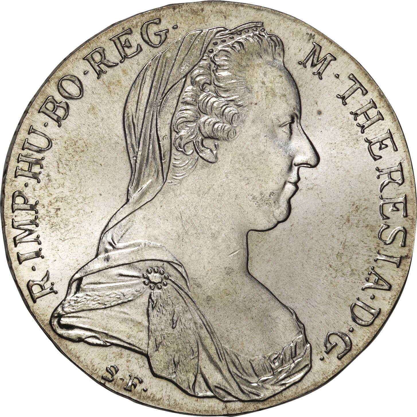 オーストリア-Austria. 1780. 未使用. UNC. Silver. 1ターレル(Thaler