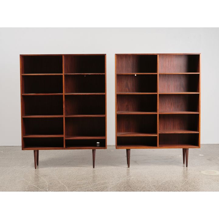 A pair of 1960s upright Danish bookcases