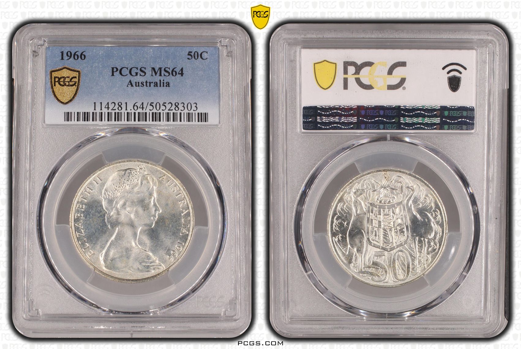 Fifty Cent, 1966, PCGS MS64